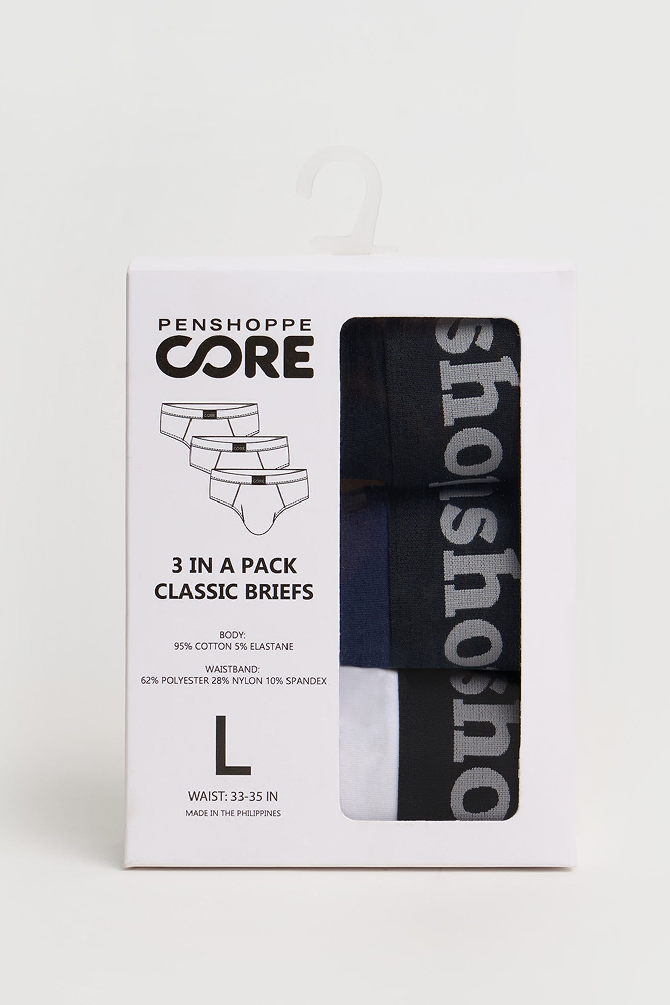 Penshoppe Core Men's 3 in 1 Bundle Classic Briefs