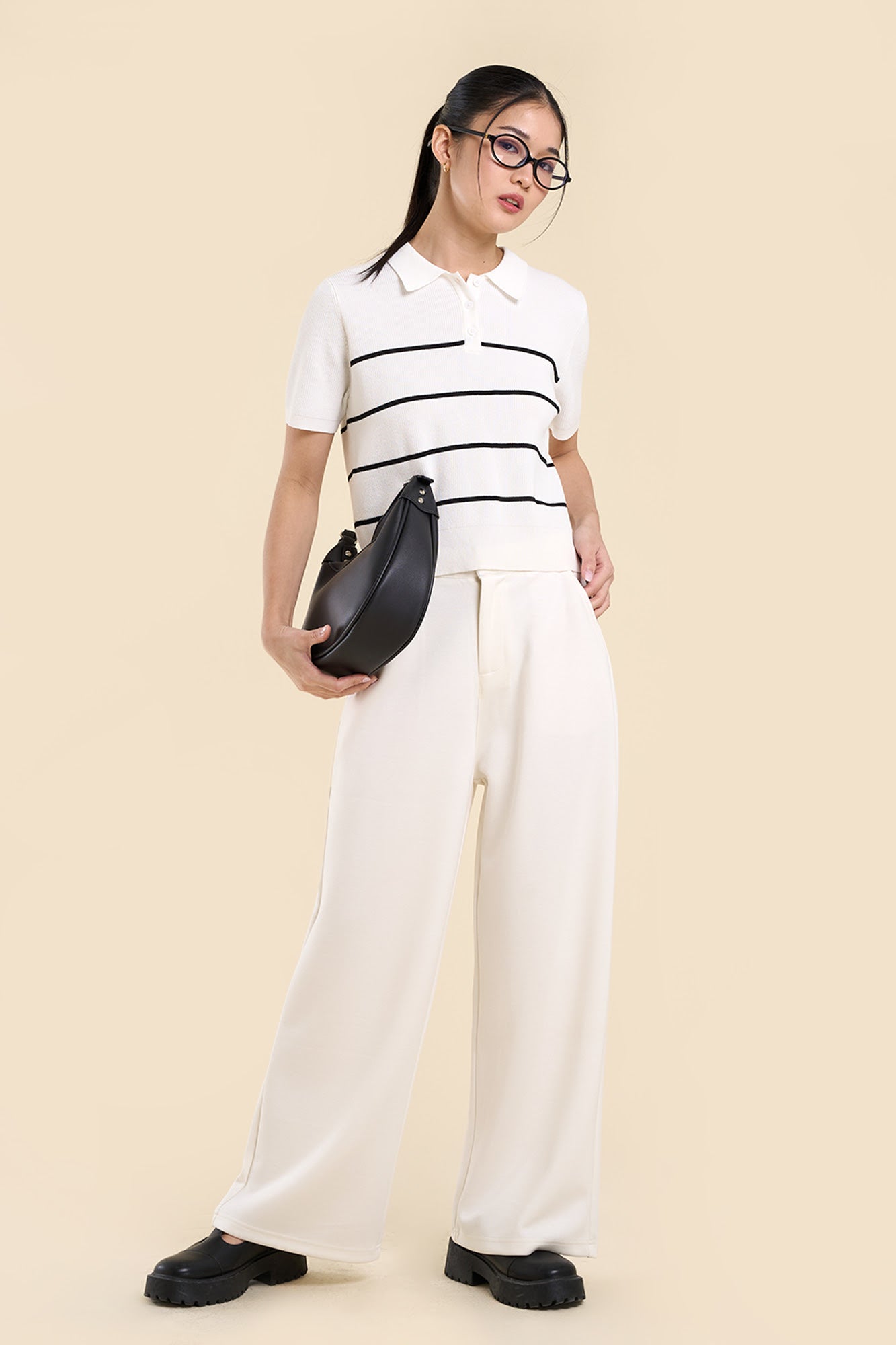Dress Code Stripes Relaxed Fit Polo