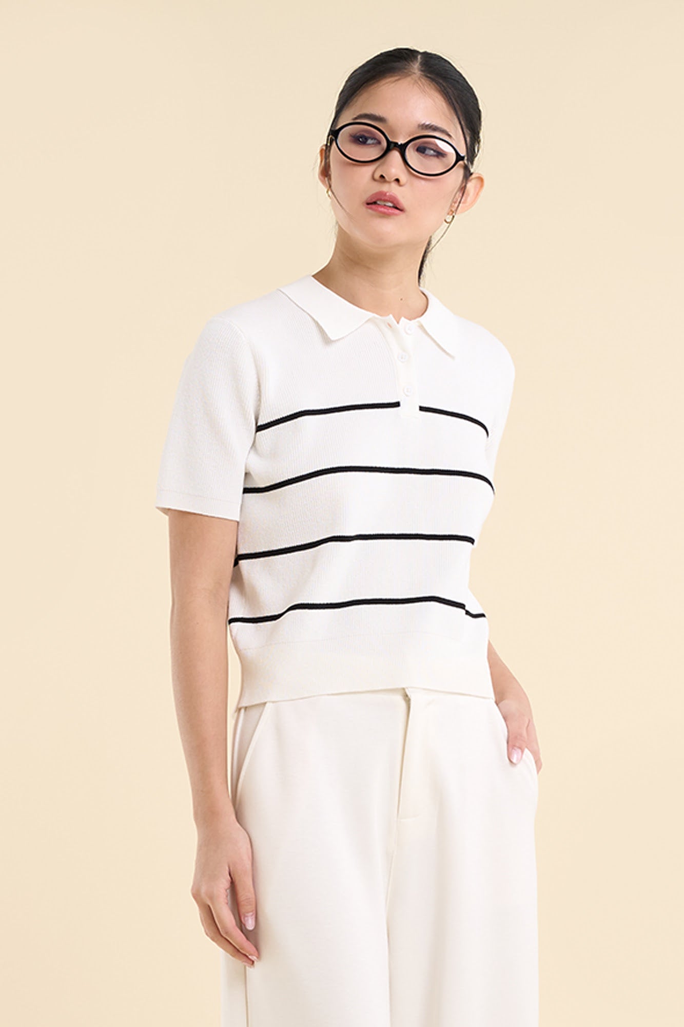 Dress Code Stripes Relaxed Fit Polo