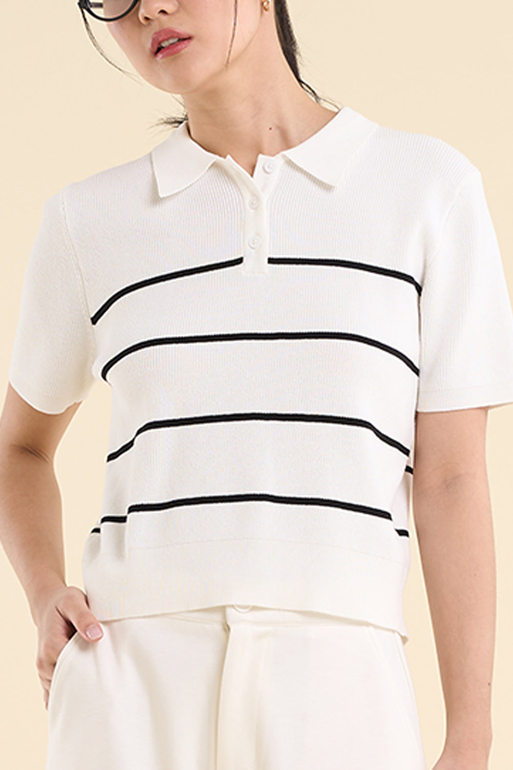 Dress Code Stripes Relaxed Fit Polo