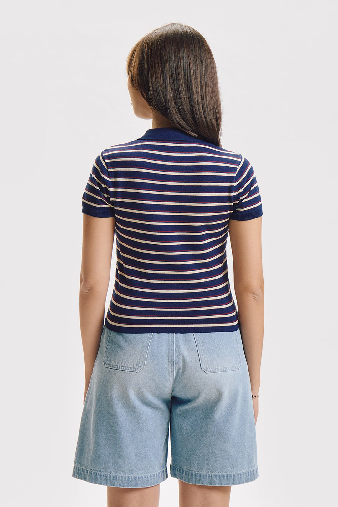 Slim Striped Polo