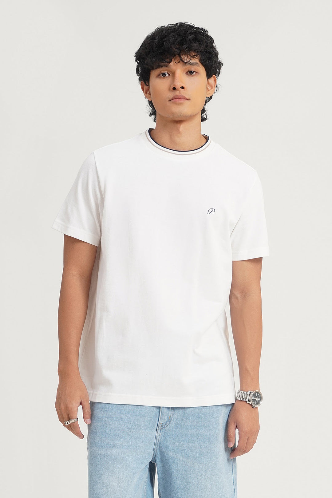 Regular Fit T-Shirt with Embroidery