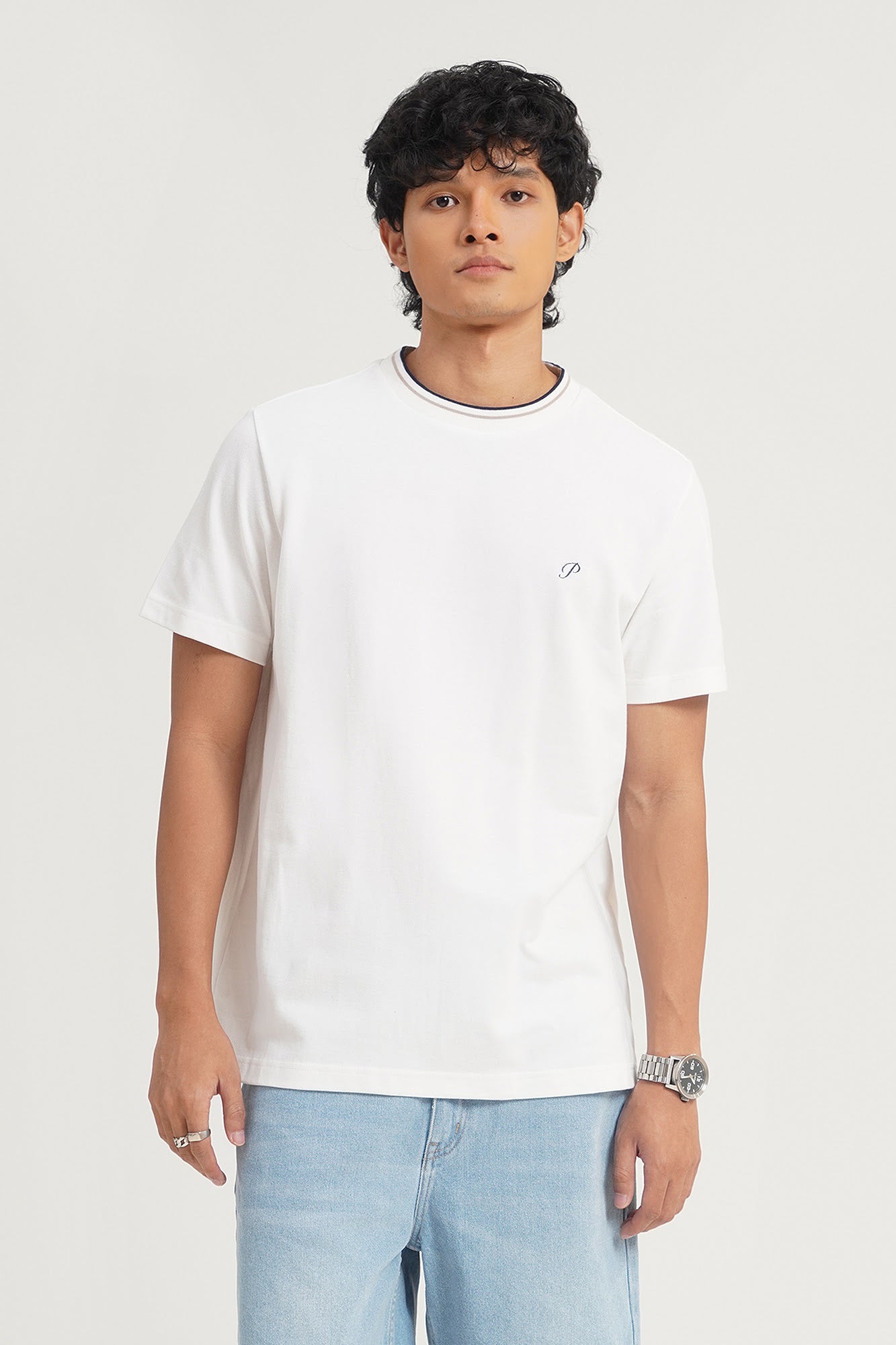 Regular Fit T-Shirt with Embroidery