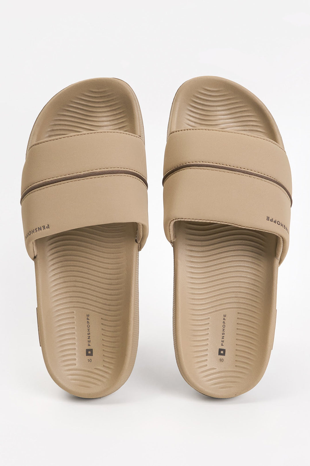 Women's Textured Slides with Silicon Branding