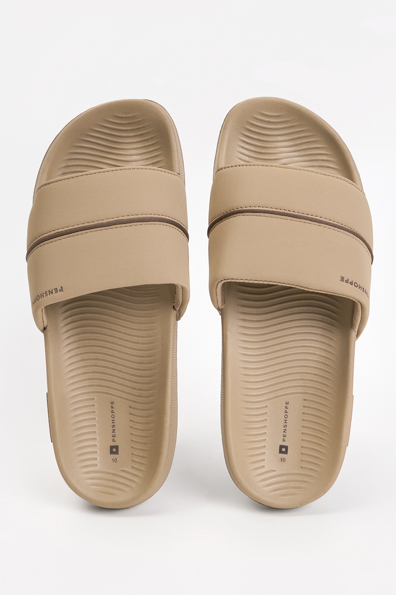 Women's Textured Slides with Silicon Branding