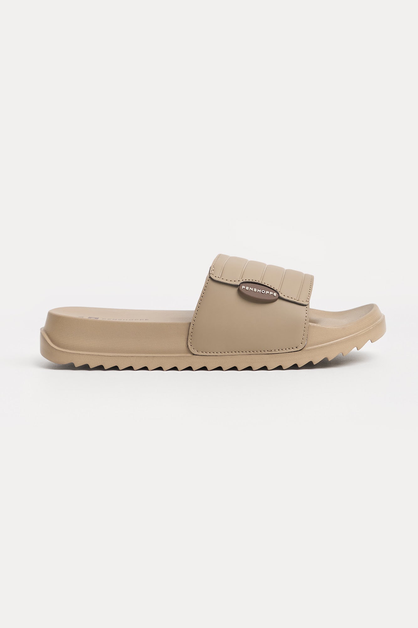 Women's Padded Slides with Rubber Patch Branding