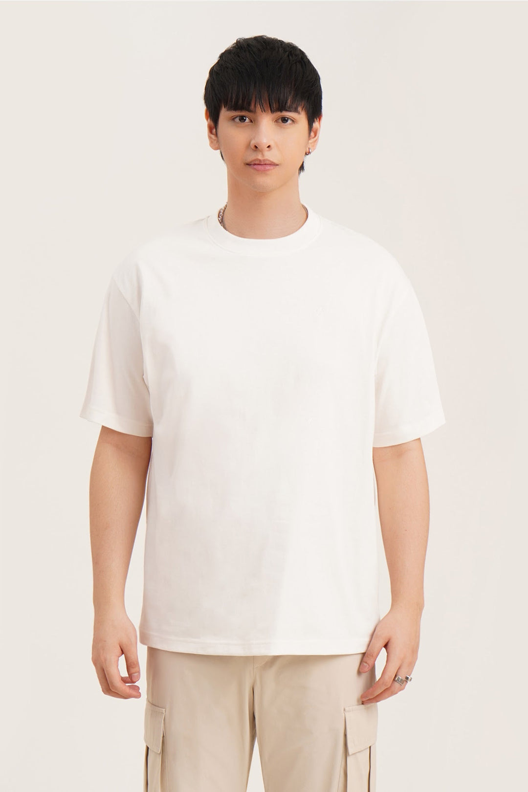 Relaxed Fit T-Shirt with Embroidery