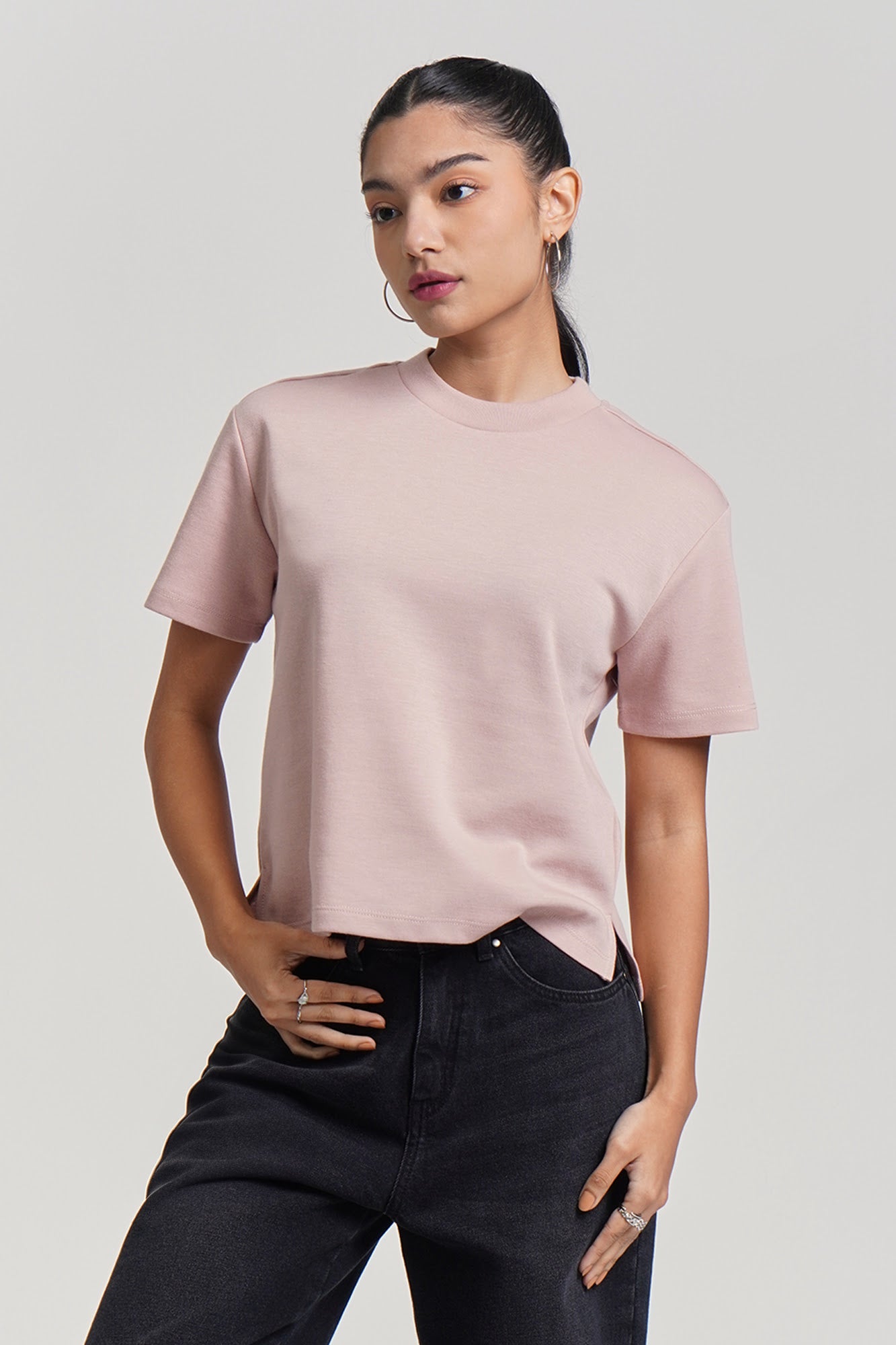 MANILA GRACE 売れ筋商品|||マニラグレース Tシャツ トップス レディース Tops Black マニラ グレース (MANILA GRACE) レディース/トップスの通販