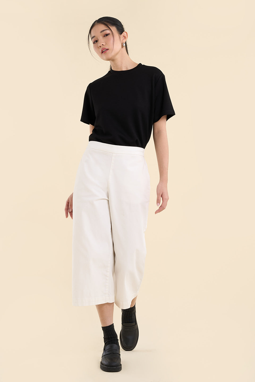 Dress Code Easy Wide Cropped Pants