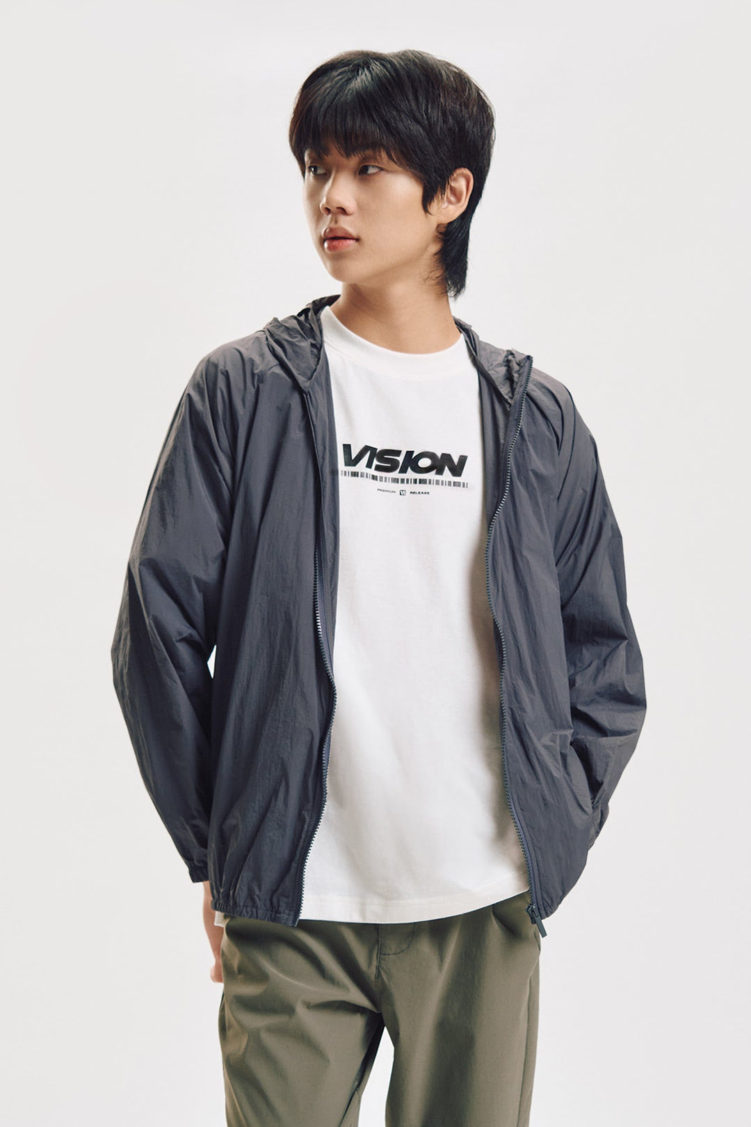 Relaxed Fit Water Repellent Packable Jacket