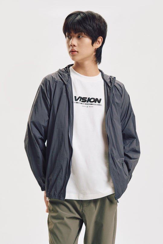 Relaxed Fit Water Repellent Packable Jacket