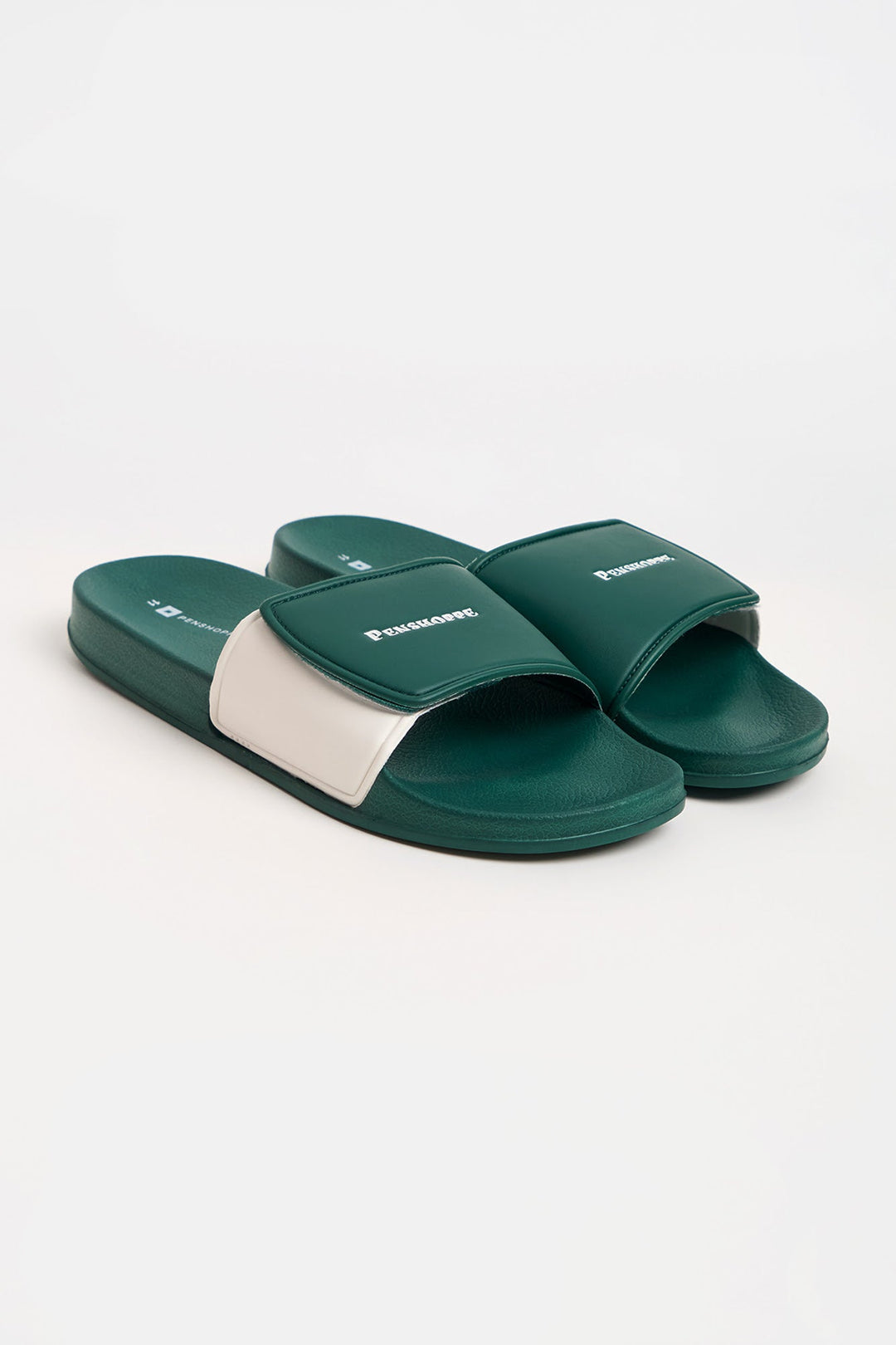 Men's Two-Tone Textured Slides