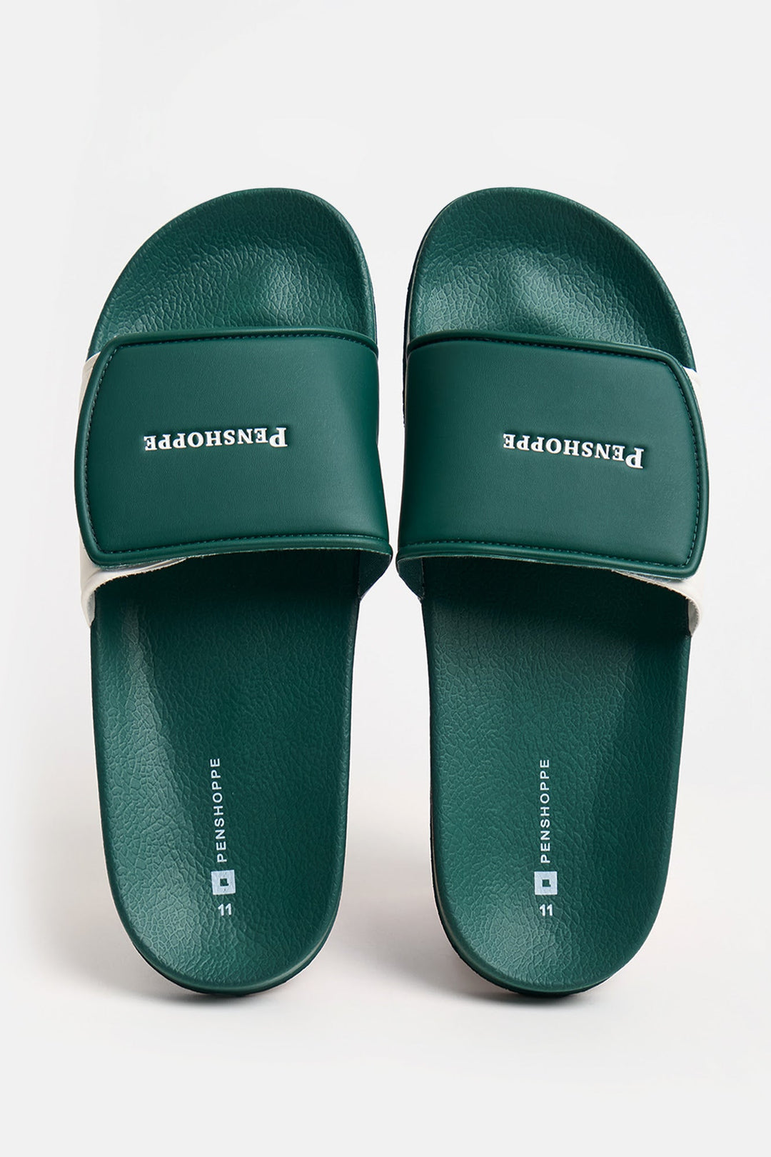 Men's Two-Tone Textured Slides