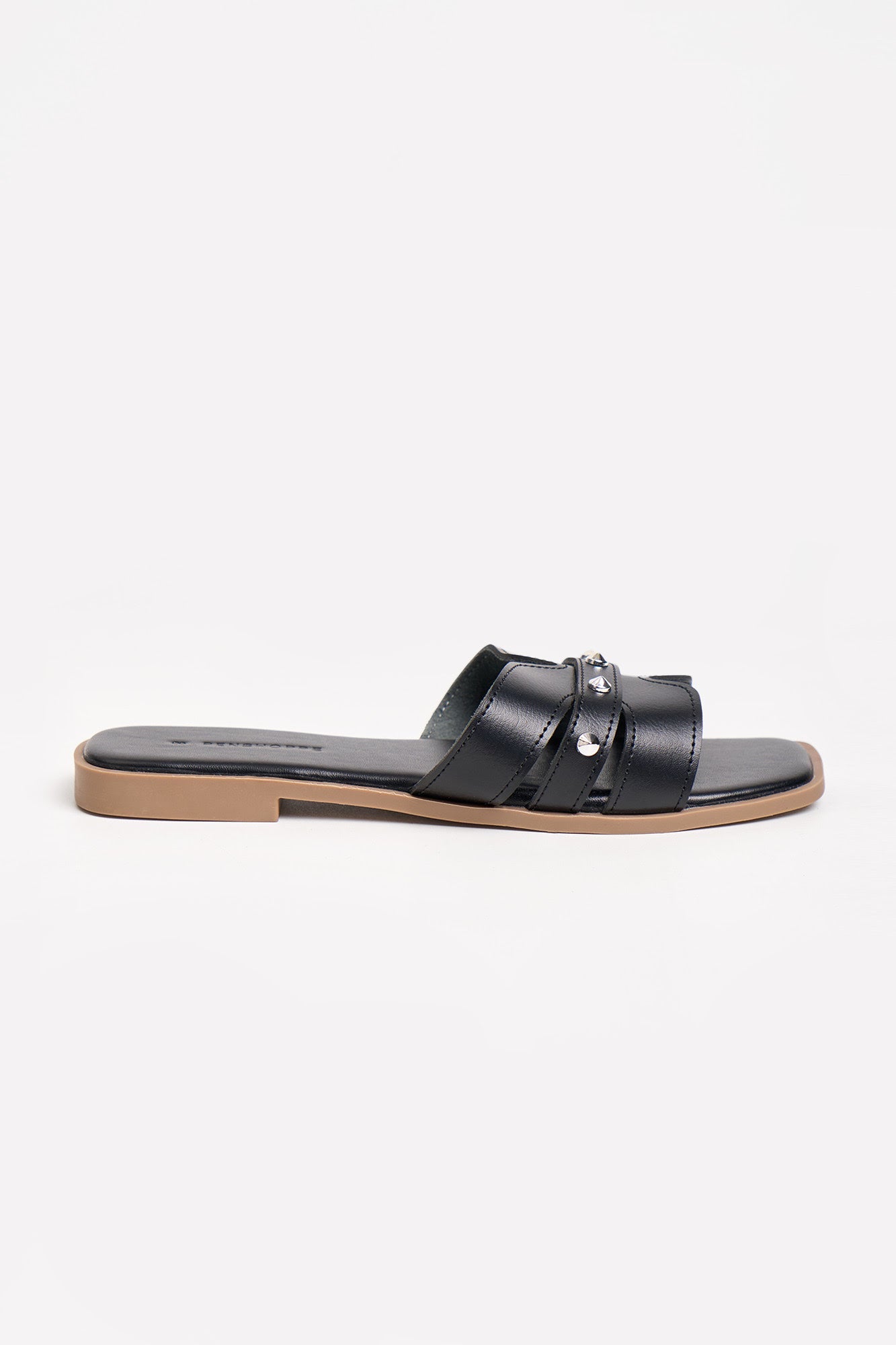 Women's Leather Slip-On Sandals