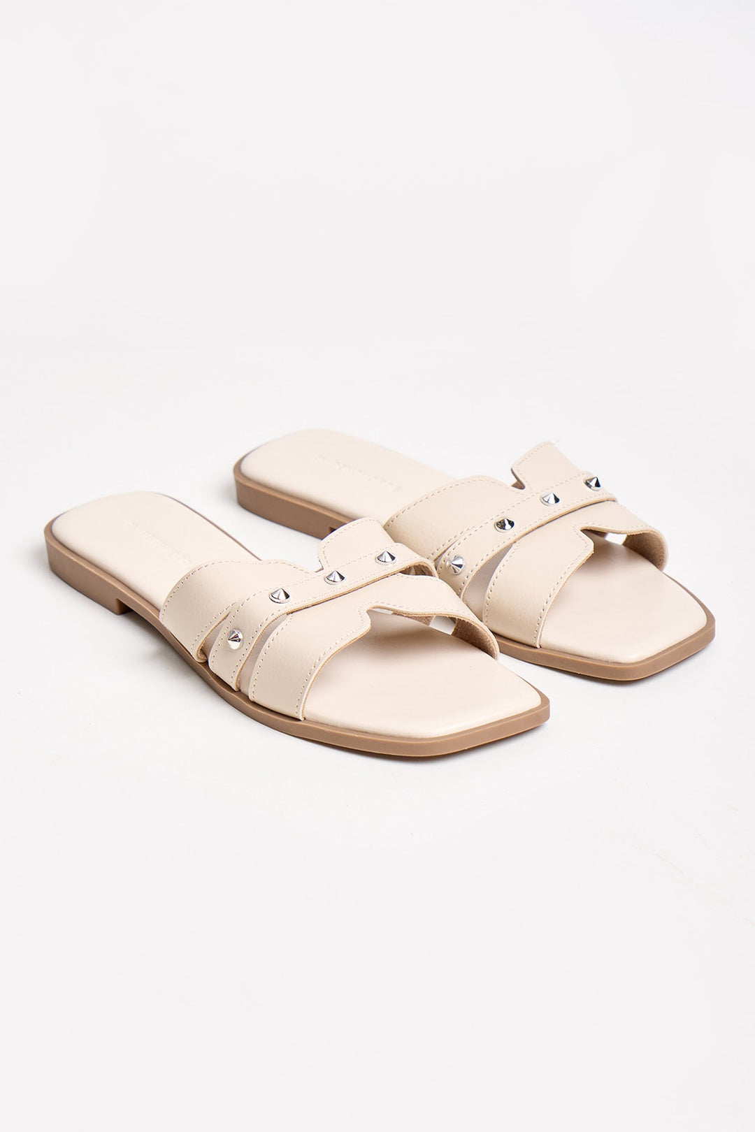 Women's Leather Slip-On Sandals