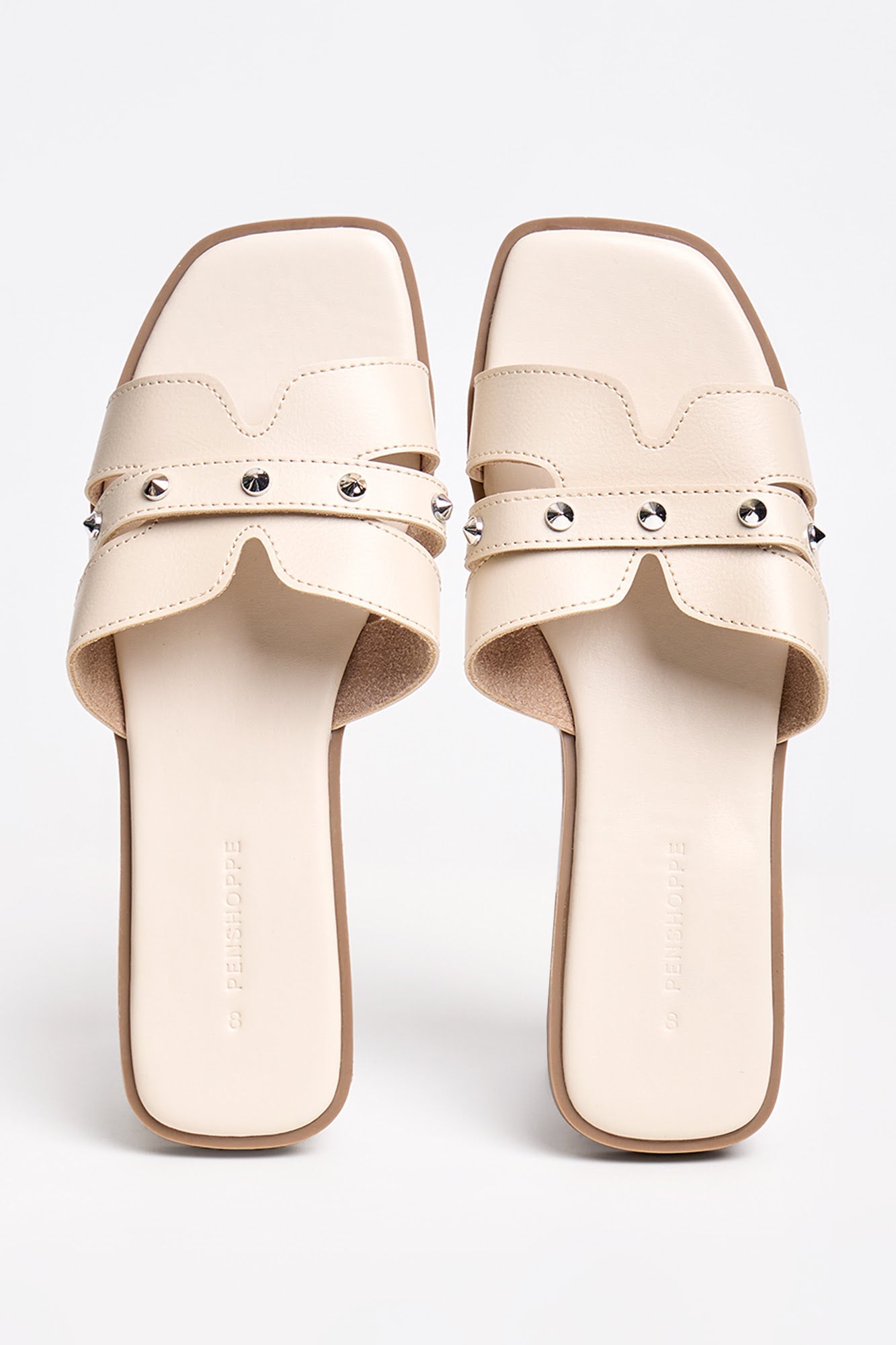 Women's Leather Slip-On Sandals