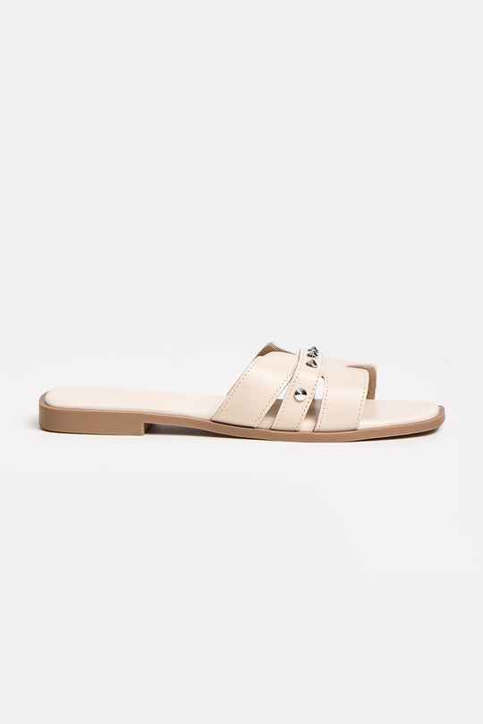 Women's Leather Slip-On Sandals