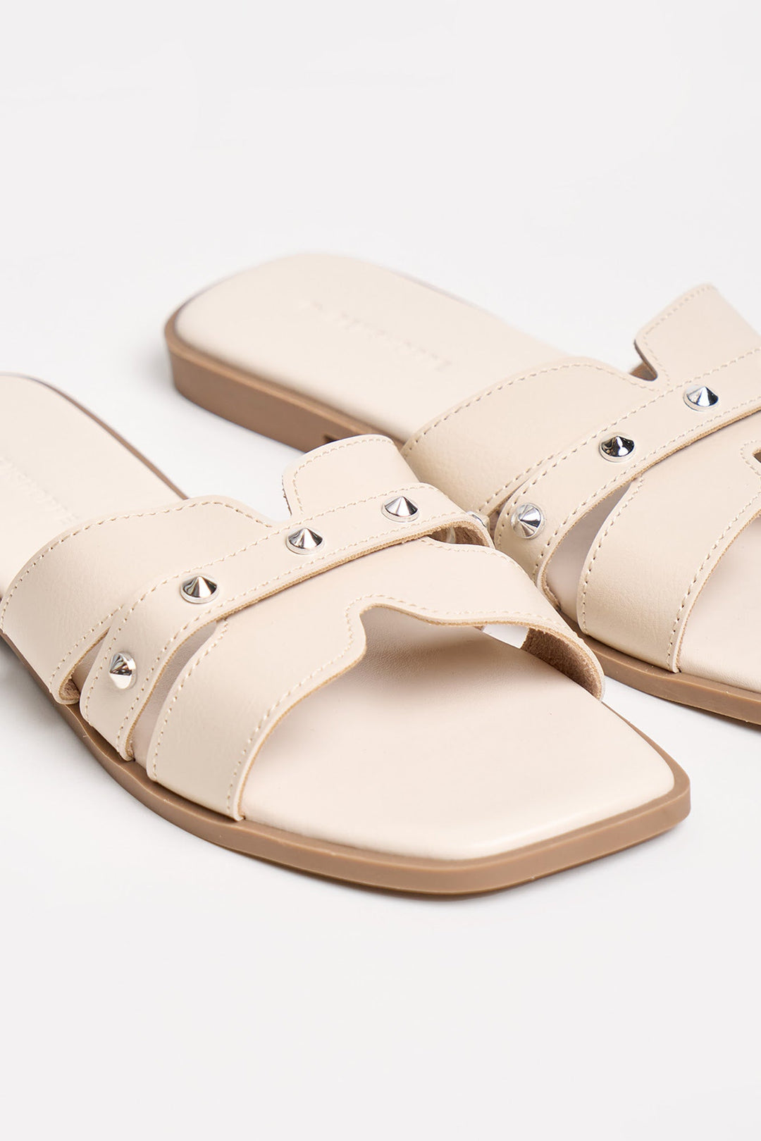 Women's Leather Slip-On Sandals