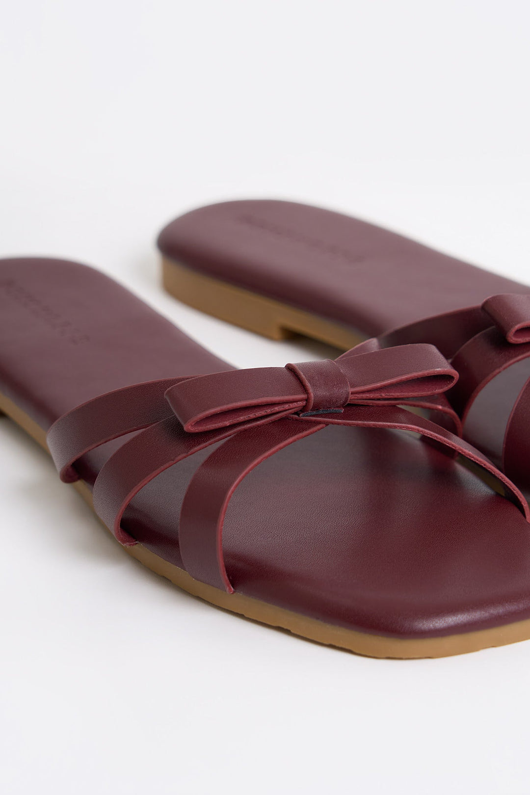 Women's Leather Bow Sandals