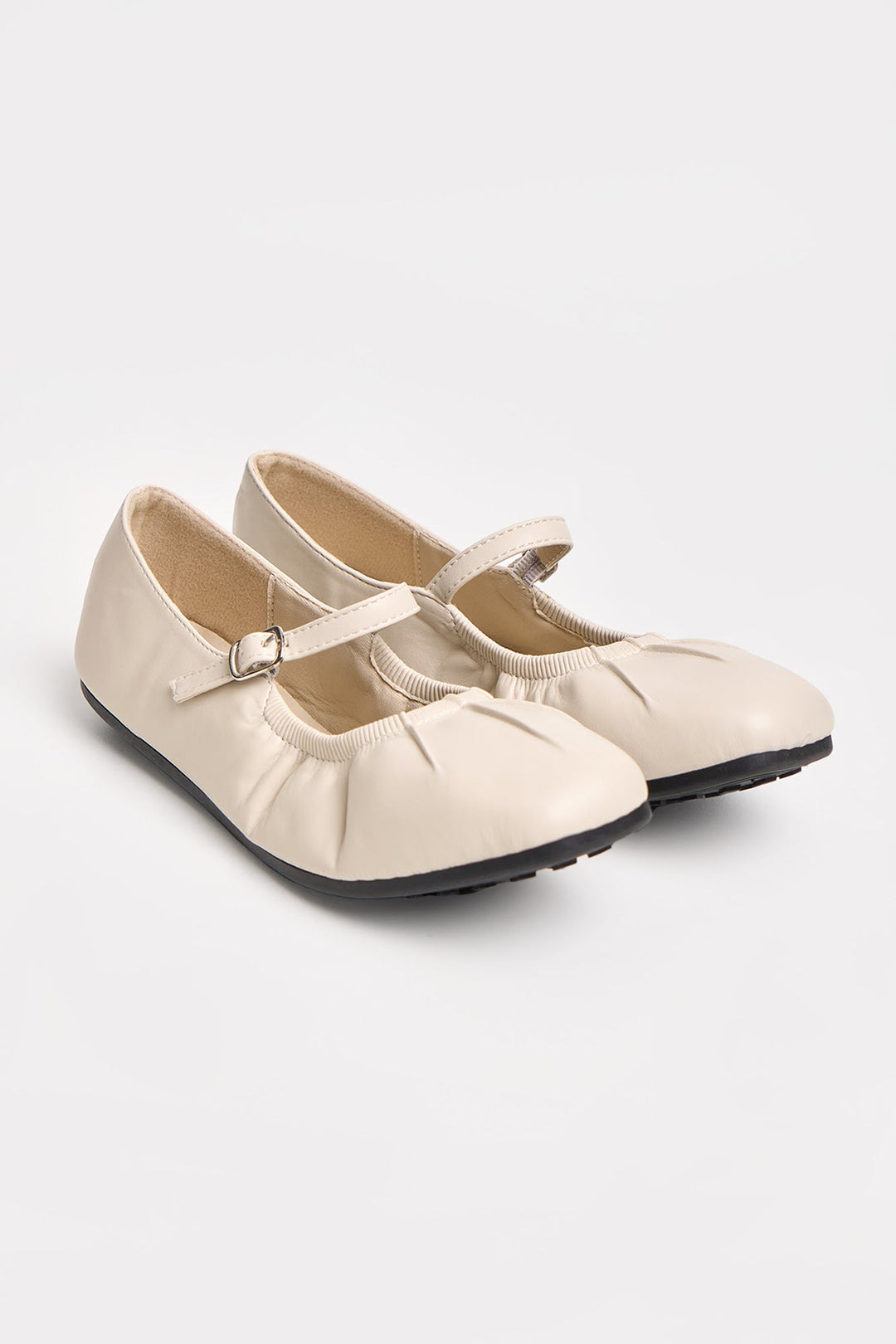 Women's Leather Gathered Sandals