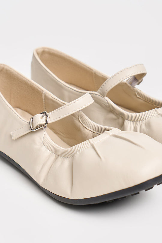 Women's Leather Gathered Sandals
