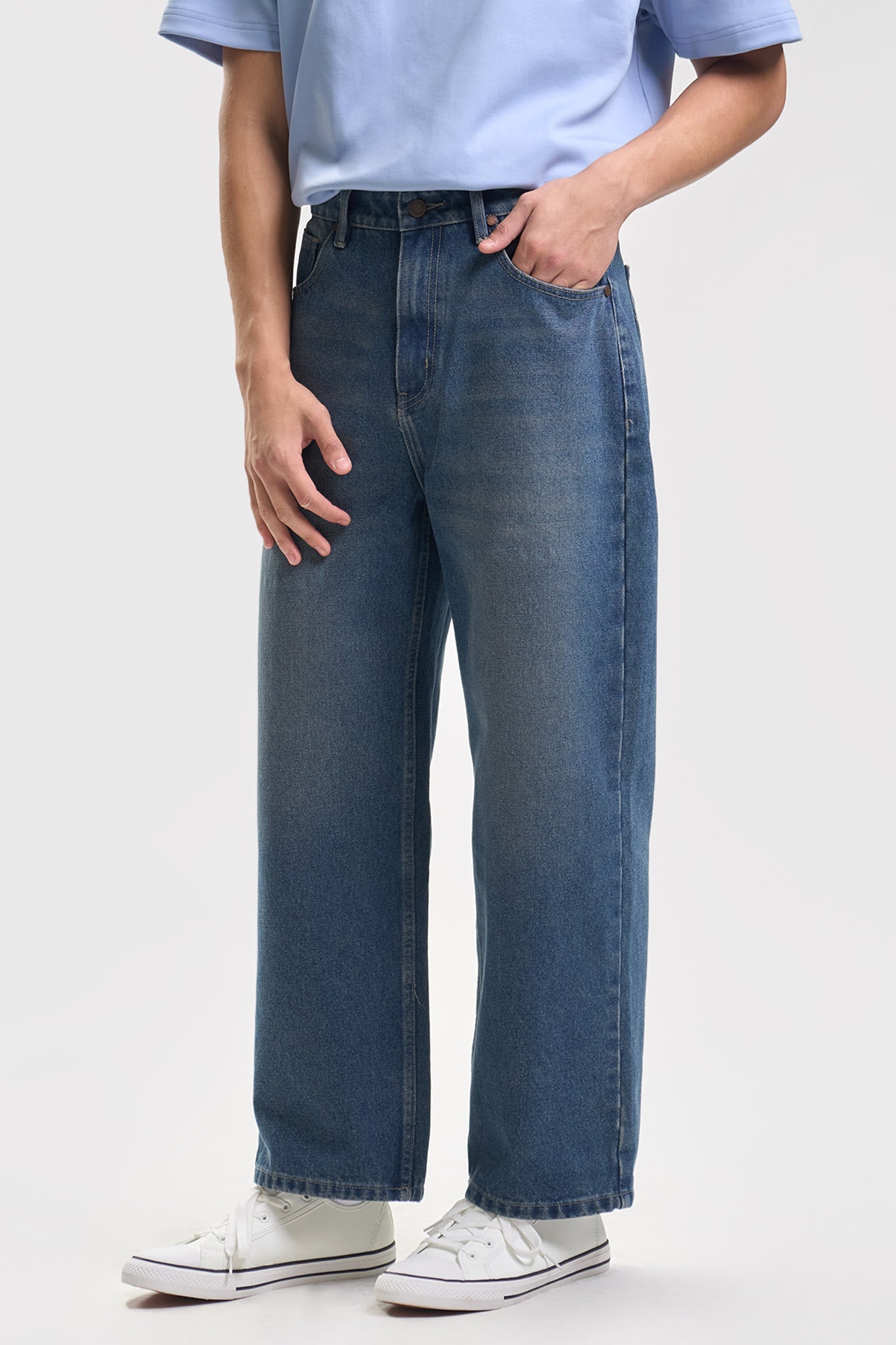 Wide Fit 5-Pocket Jeans