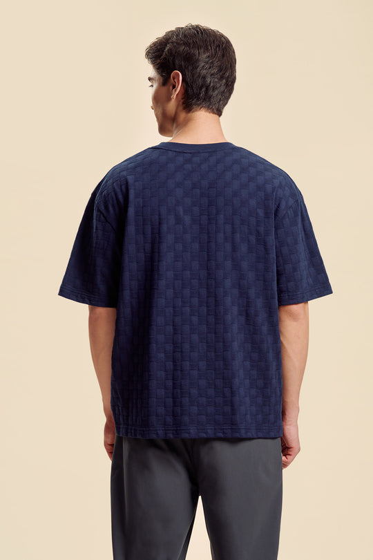 Dress Code Relaxed Textured Knit T-Shirt