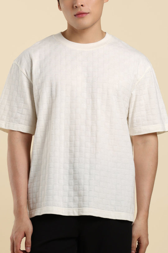 Dress Code Relaxed Textured Knit T-Shirt