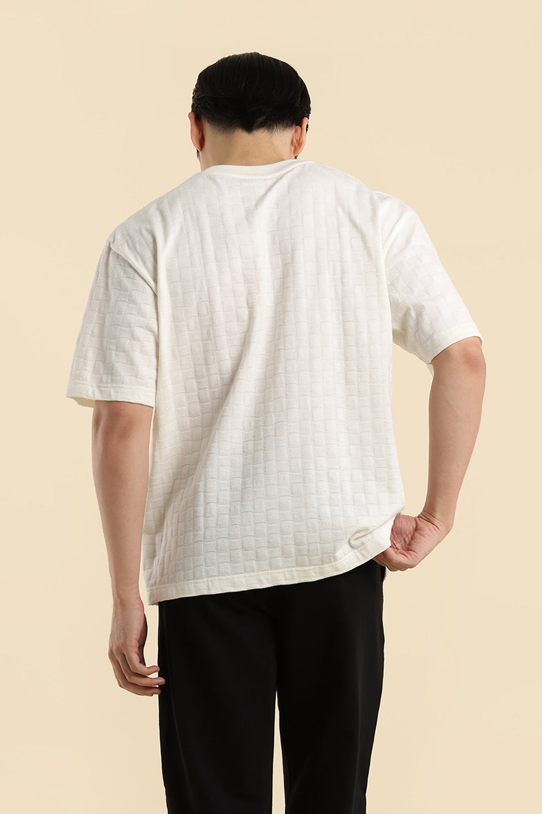 Dress Code Relaxed Textured Knit T-Shirt