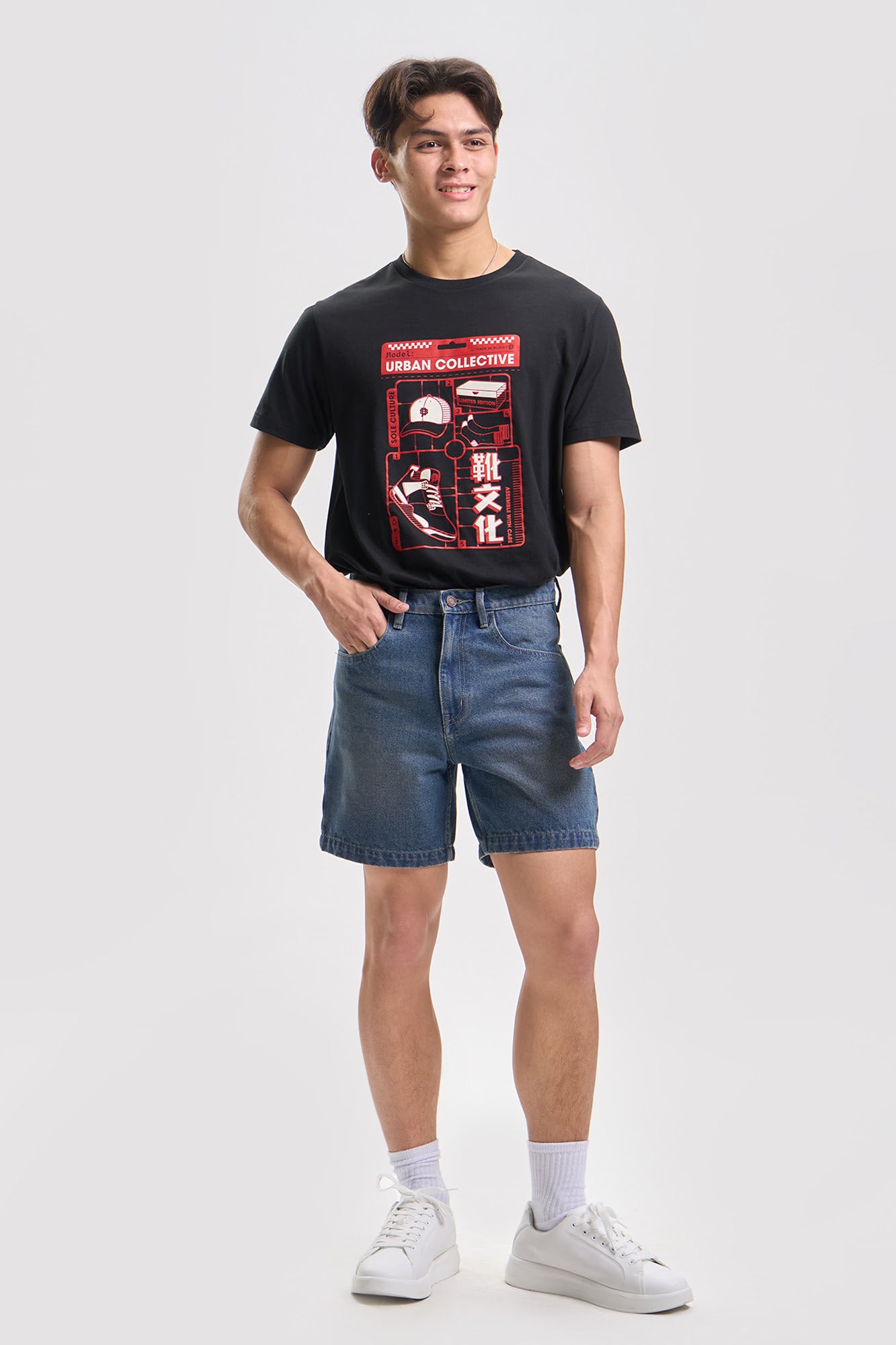 Modern Fit 5-Pocket Denim Shorts