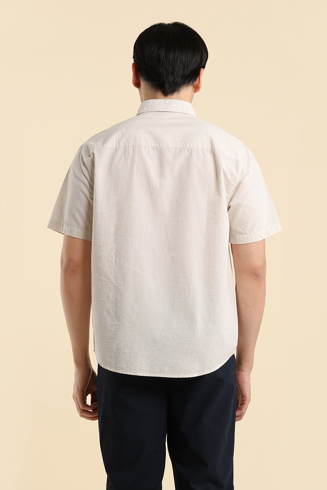 Dress Code Striped Seersucker Shirt