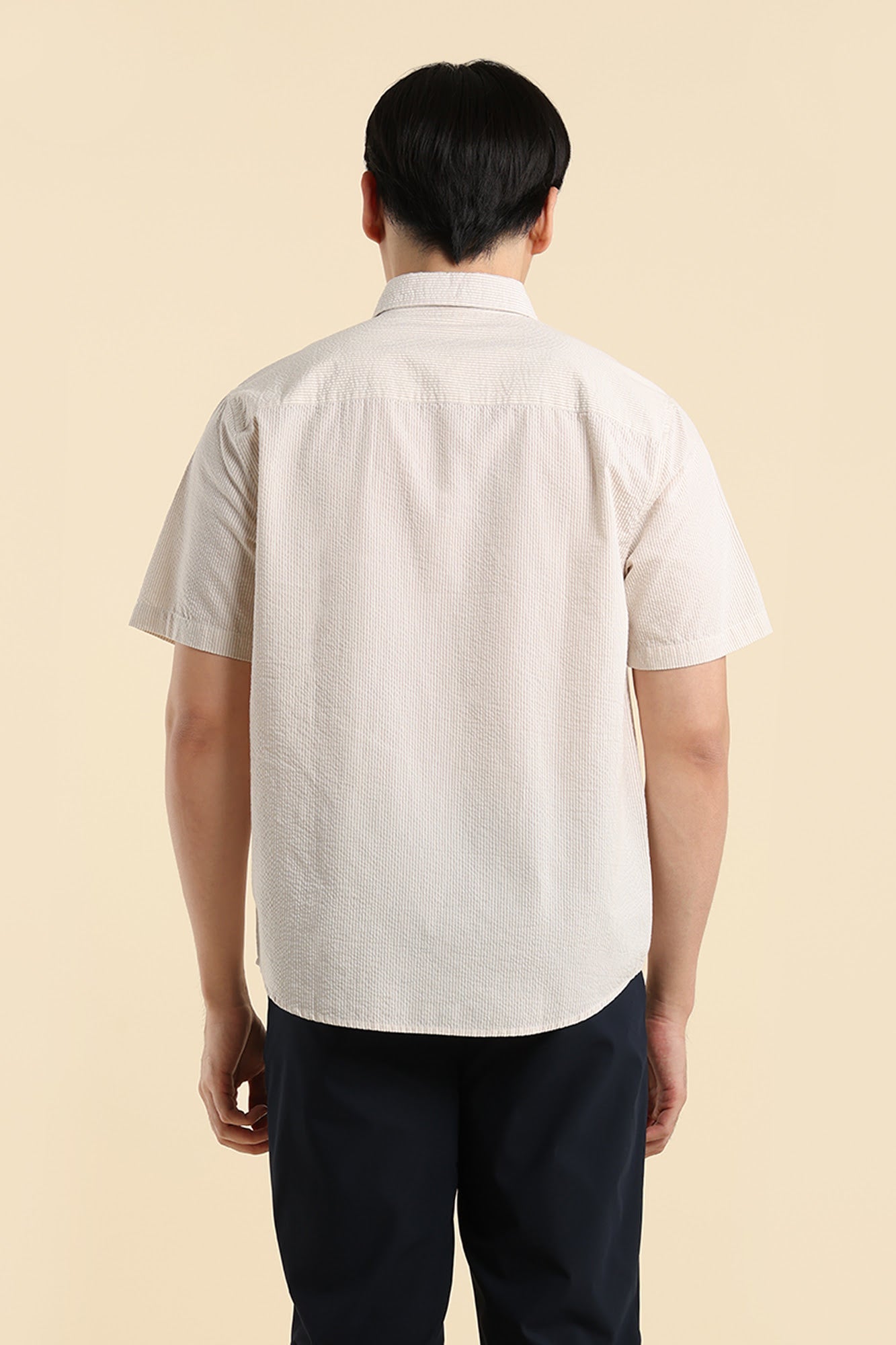 Dress Code Striped Seersucker Shirt