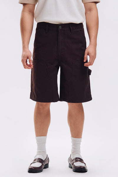 Baggy Fit Canvas Carpenter Shorts