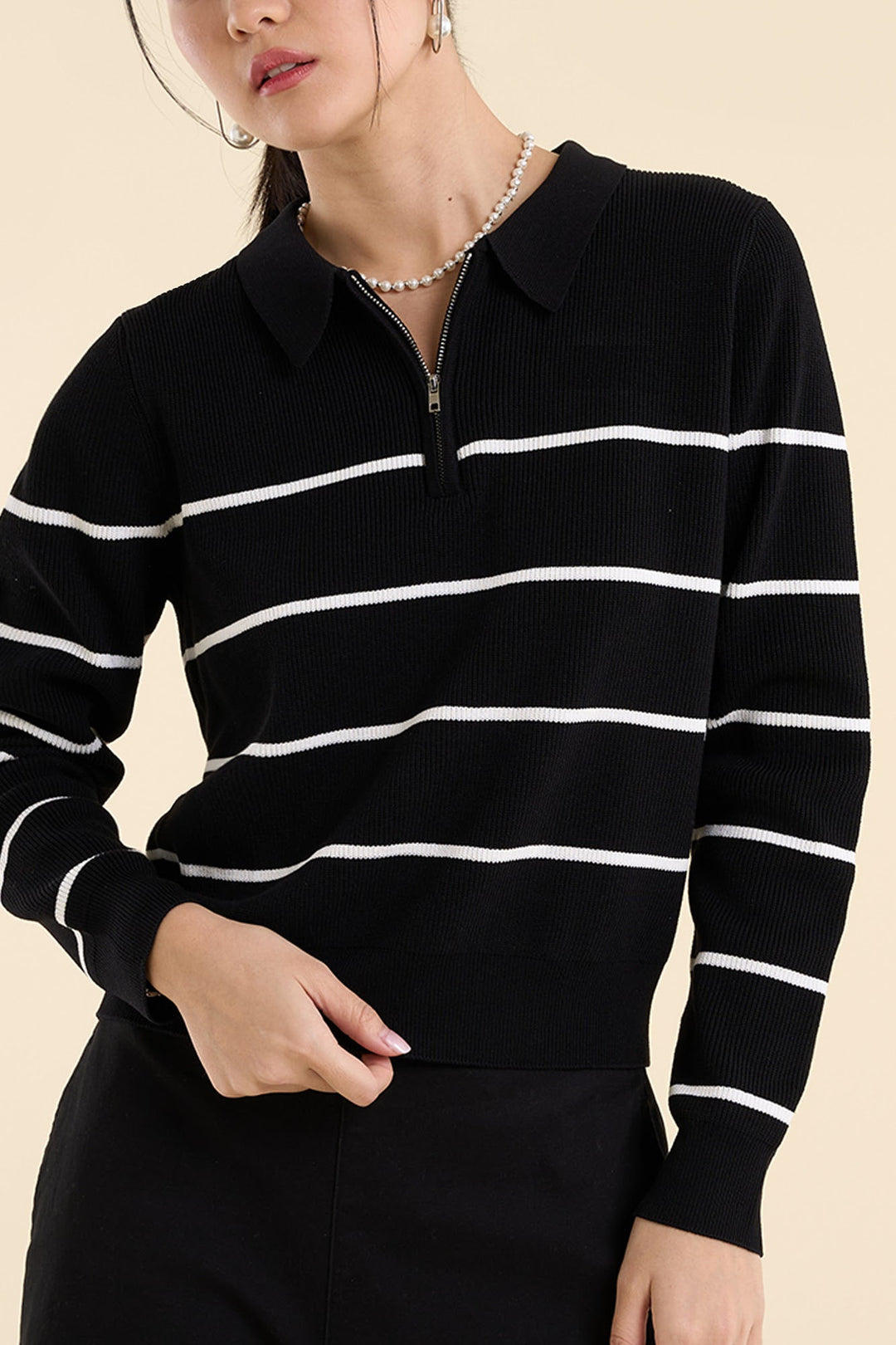 Dress Code Light Knit Striped Pullover