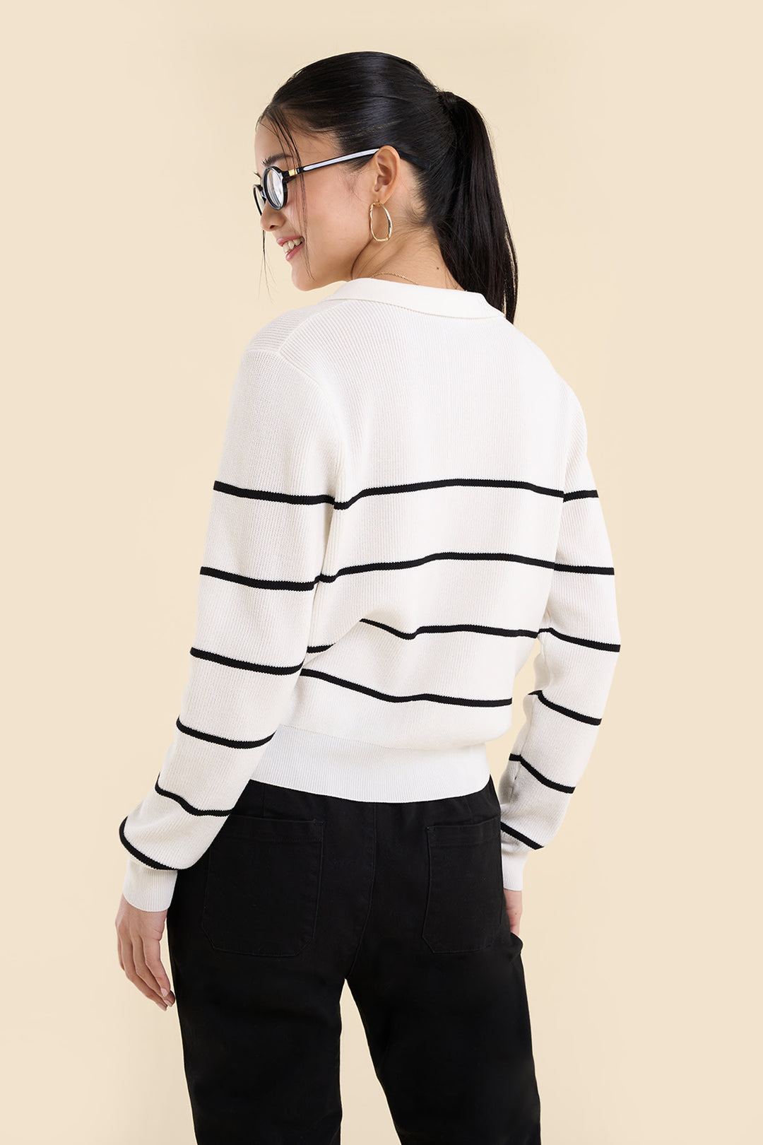 Dress Code Light Knit Striped Pullover