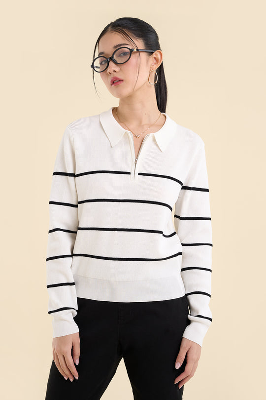 Dress Code Light Knit Striped Pullover