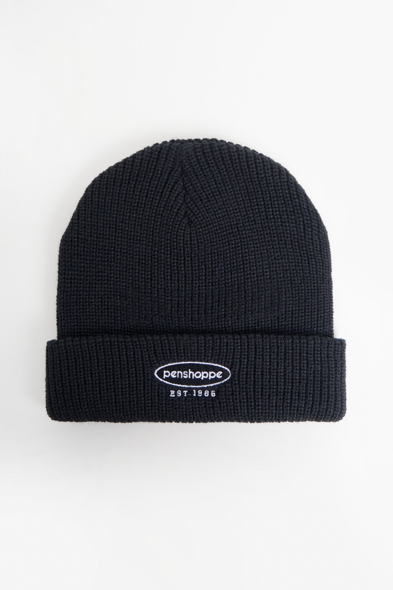 Knitted Beanie with Flat Embroidery