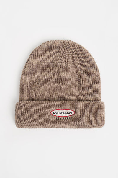 Knitted Beanie with Flat Embroidery