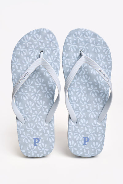 Women's All-Over Print Mid-Platform Flip Flops