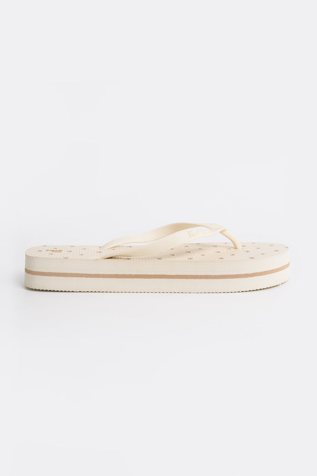Women's All-Over Print Platform Sole Flip Flops
