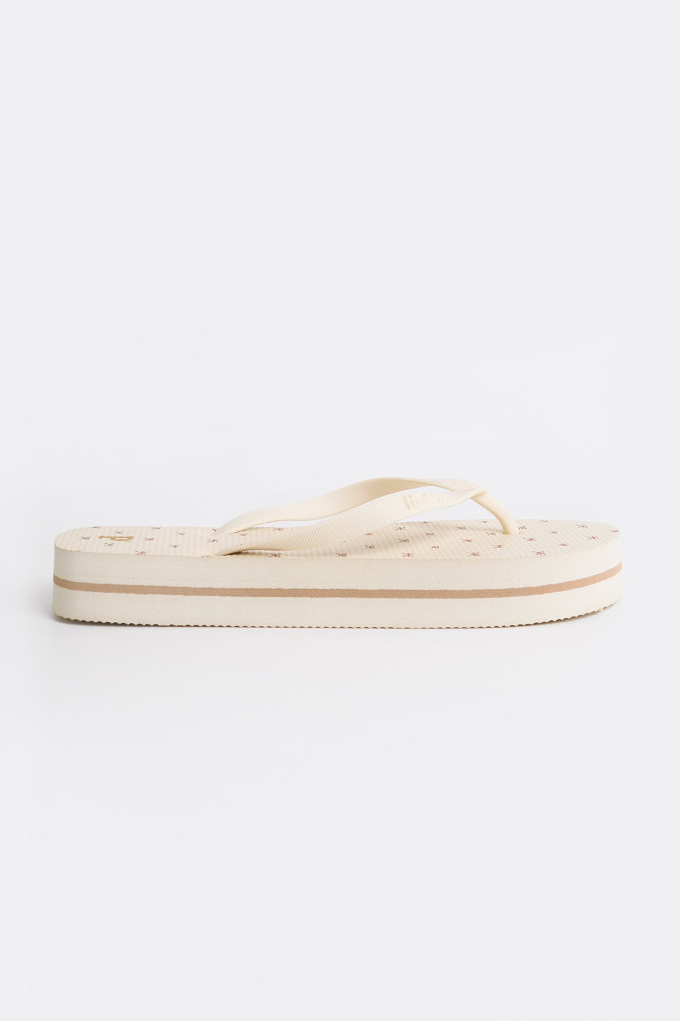 Women's All-Over Print Platform Sole Flip Flops