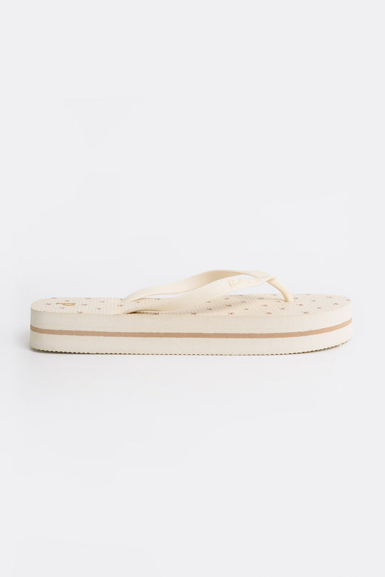 Women's All-Over Print Platform Sole Flip Flops