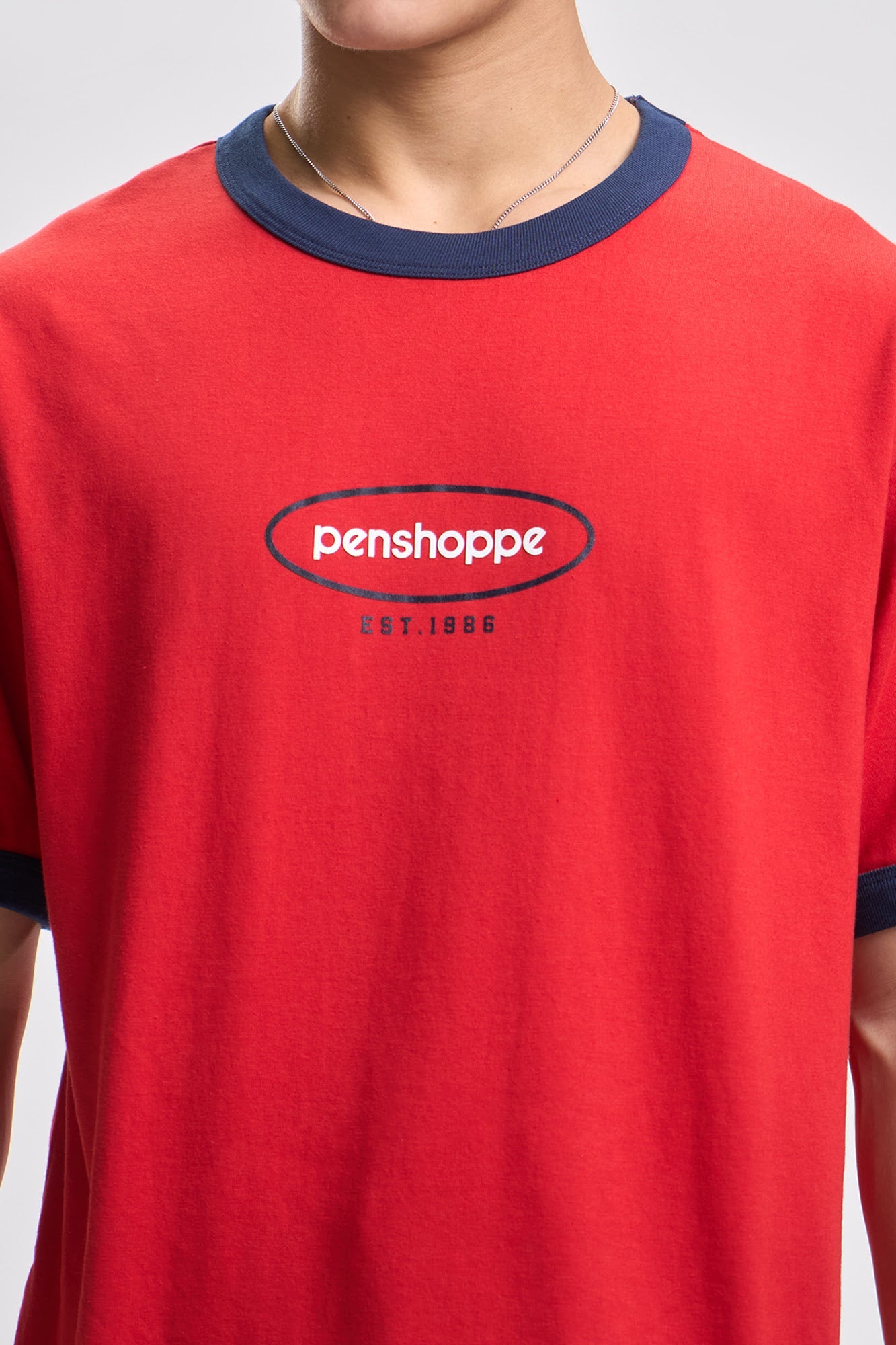 Penshoppe Relaxed Ringer T-Shirt