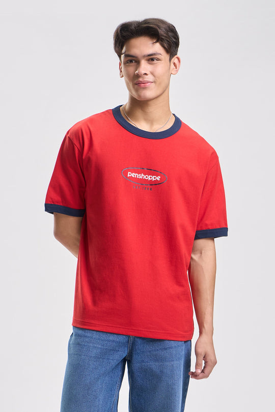 Penshoppe Relaxed Ringer T-Shirt