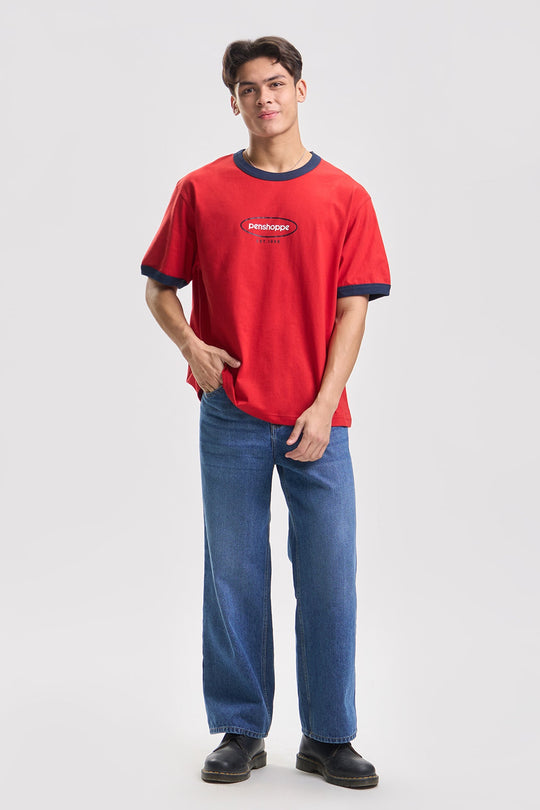 Penshoppe Relaxed Ringer T-Shirt