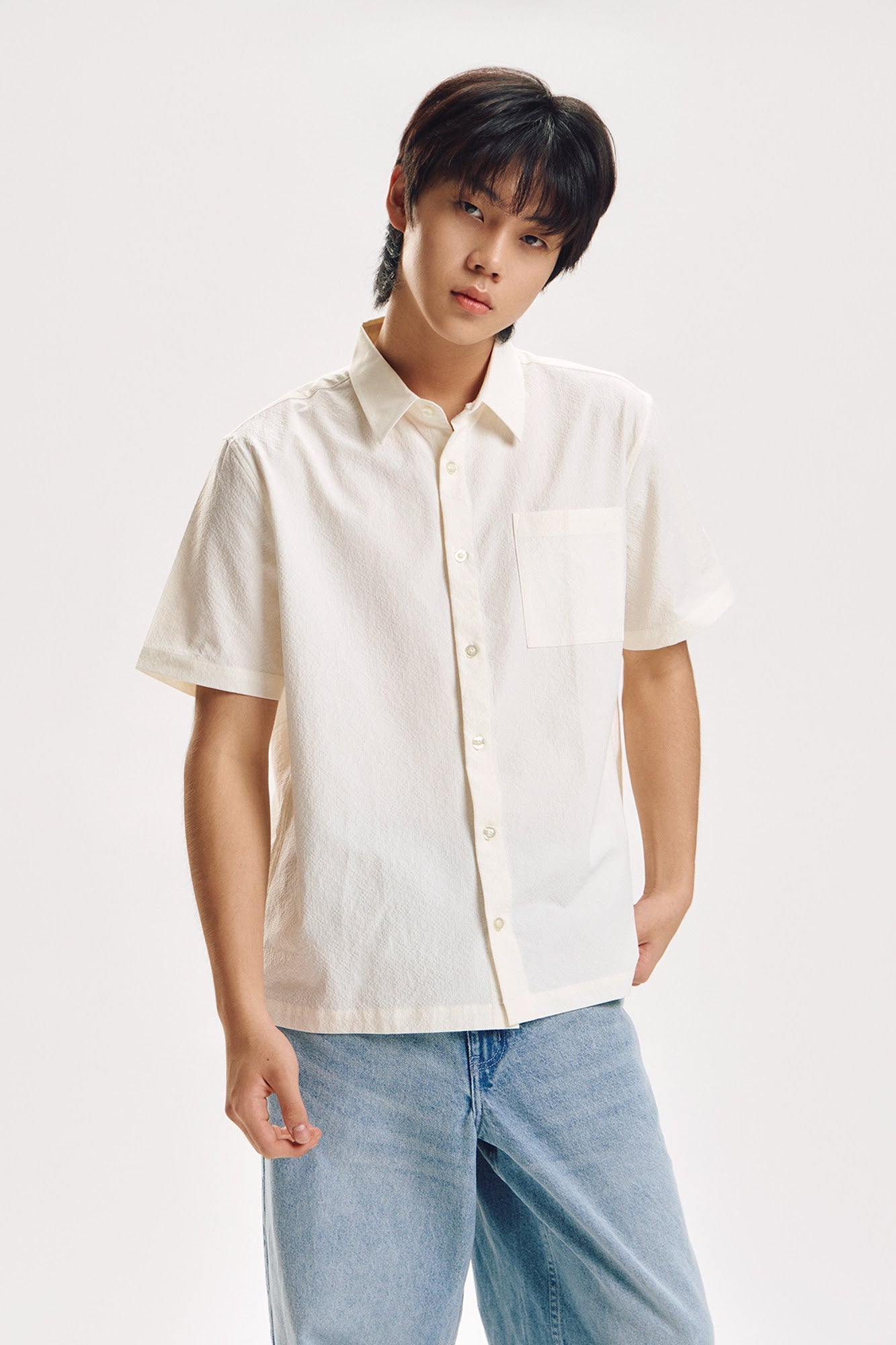 Relaxed Fit Short Sleeve Shirt