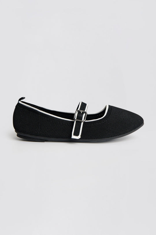 Women's Knitted Mary Jane Flats