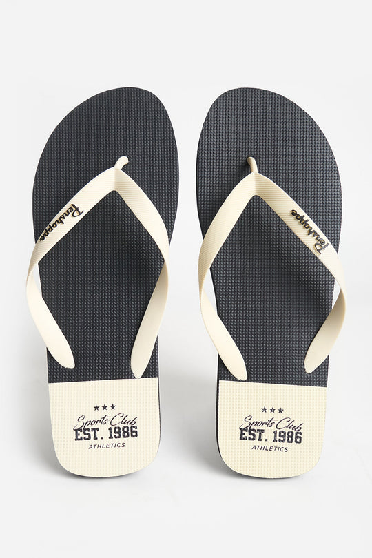 Men's Color Blocking Flip Flops