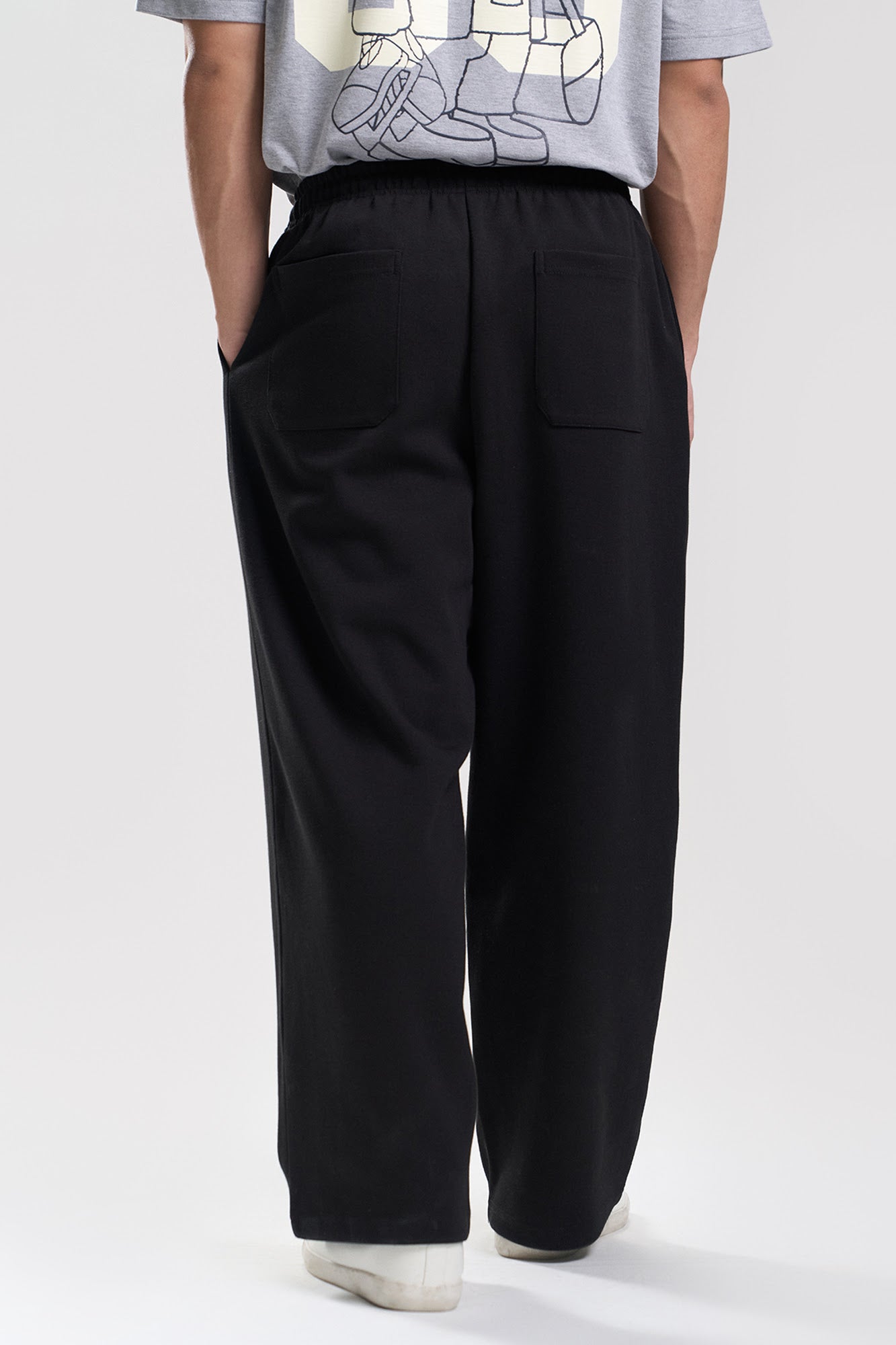 paxforpax SEMI WIDE PANTS(BLACK) size2 | ヤマダウェブコム