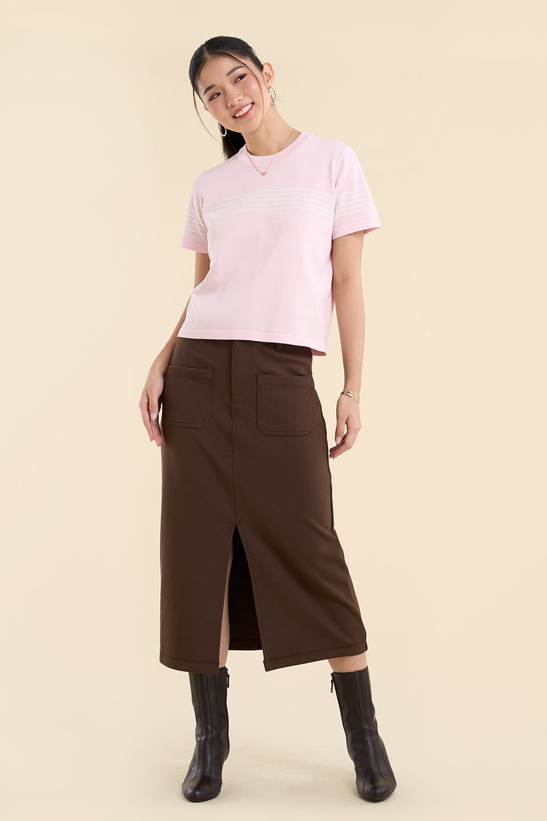 Dress Code Light Knit Stripes T-Shirt